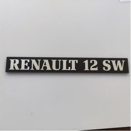 Renault 12 SW Toros  Bagaj etiketi