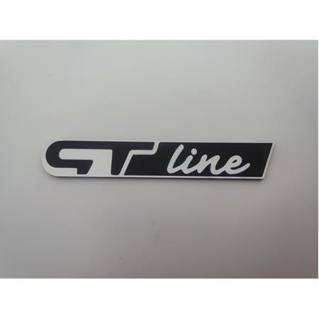 Renault gt line el yazı siyah etiket