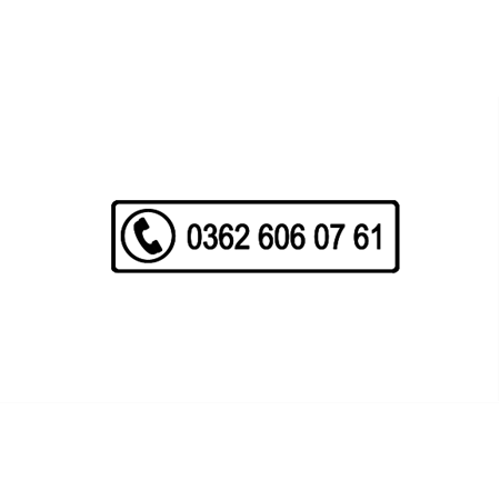 Araç içi yapıştırma Telefon numarası ve isimli veya isimsiz