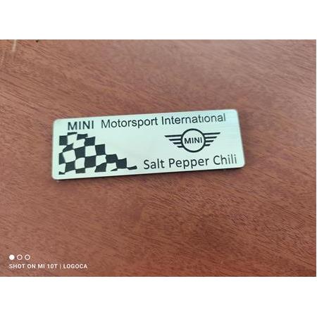 Mini Cooper plaket etiket