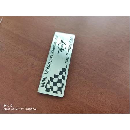 Mini Cooper plaket etiket