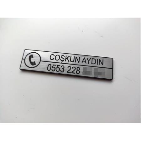 Araç içi yapıştırma Telefon numarası ve isimli veya isimsiz
