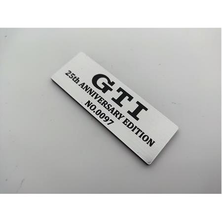 Volkswagen Gti 25. yıl  Etiket 25th anniversary edition