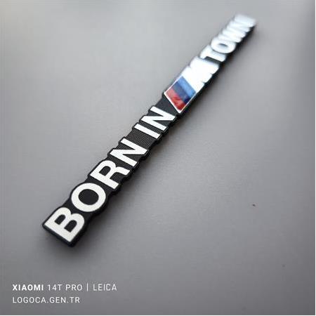 BMW Born in M town Etiket 2 farklı ölçü