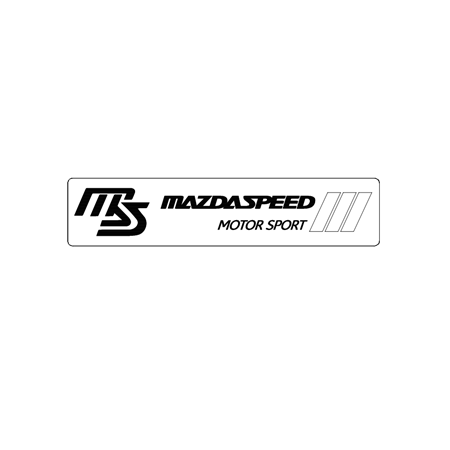 Mazda Araçlar için MS logolu motor sport etiket