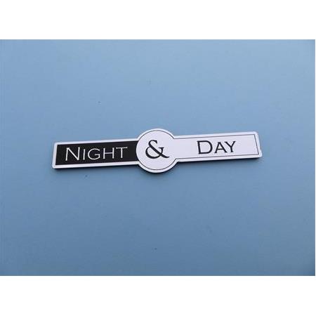 Night & Day gece gündüz etiketi