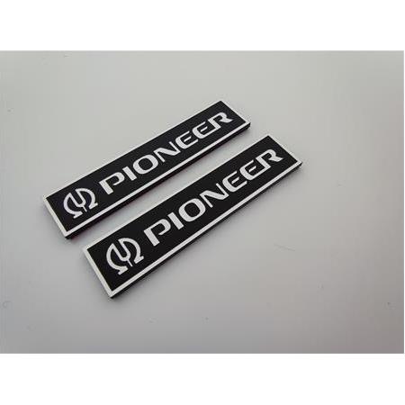 Pioneer Eski seri gümüş çerçeveli logo pioneer old series logo