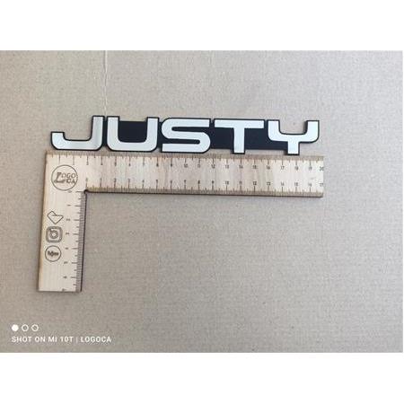 Subaru justy bagaj yazısı