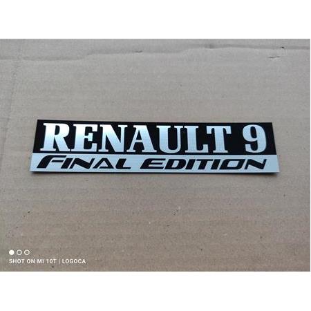 Renault 9 final edition etiket