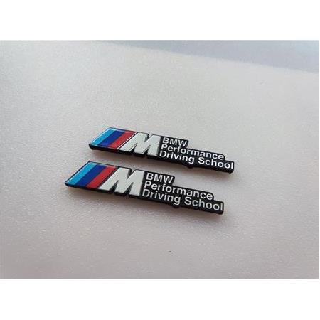 2adet  M BMW Performance driving school renkli plastik etiket