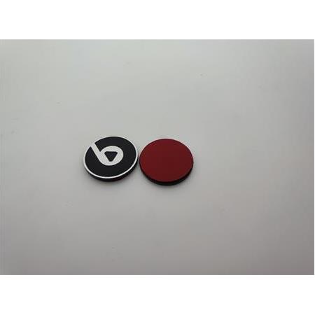 Beats Yuvarlak siyah play logo