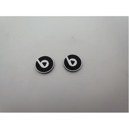 Beats Yuvarlak siyah play logo