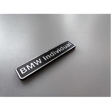 BMW individual küçük plastik etiket 2 li takım