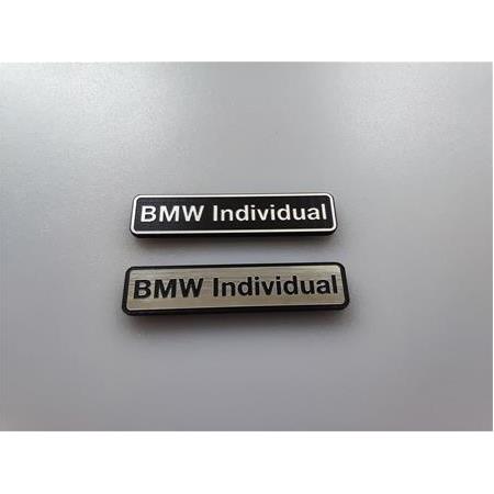 BMW individual küçük plastik etiket 2 li takım