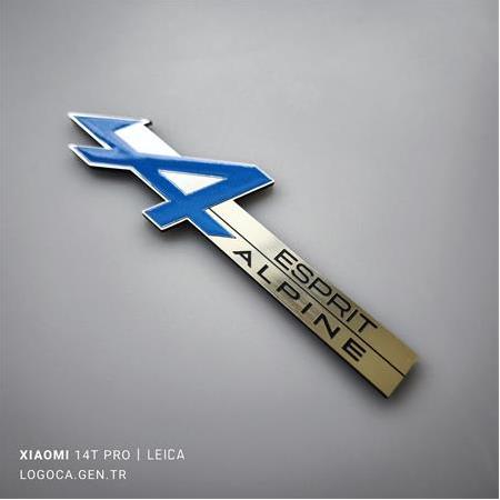 Renault Alpine Esprit Renkli etiket (1 adet)