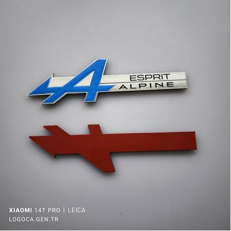 Renault Alpine Esprit Renkli etiket (1 adet)