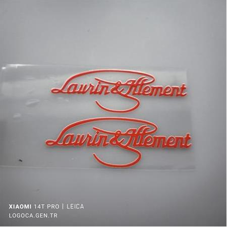 2 adet 8cm Skoda Laurin klement Renkli Çıkartma