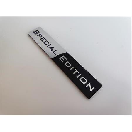 Special Edition  gümüş siyah plastik etiket