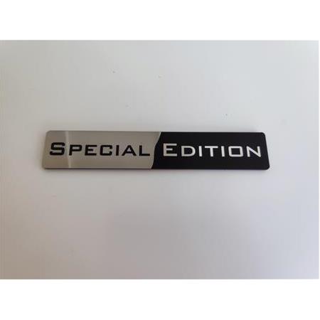 Special Edition  gümüş siyah plastik etiket