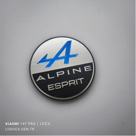 2 adet Renault Alpine Esprit yuvarlak logo