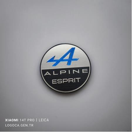 2 adet Renault Alpine Esprit yuvarlak logo