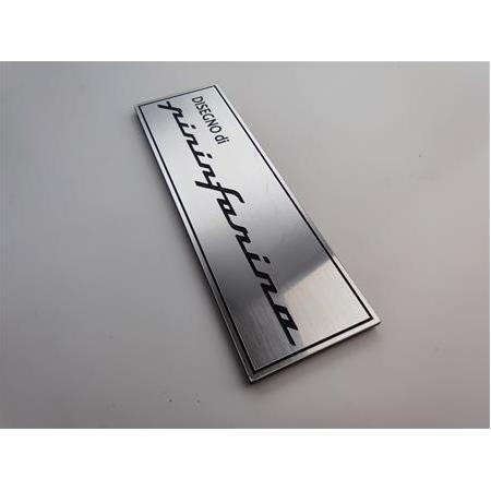 Disegno Pininfarina plaket etiket