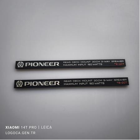Pioneer ts-207 kapak logo takımı
