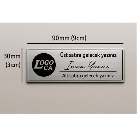 Kişileştirilebilir 90x30mm etiket( Açıklamayı okuyun )