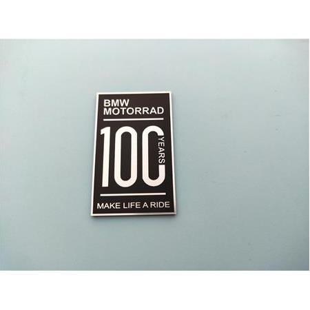 Bmw motorrad 100. yıl etiketi Siyah Renk Make life a ride