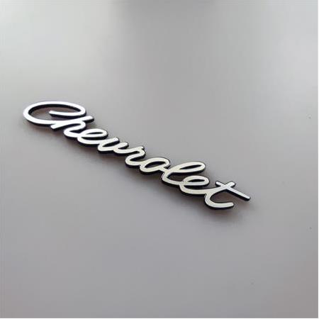 Chevrolet eski tip el yazı logo  bagaj yazısı