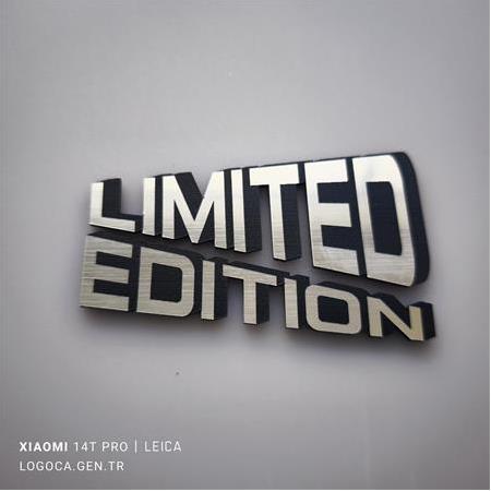 3D Limited Edition ve Special Edition plastik Etiket