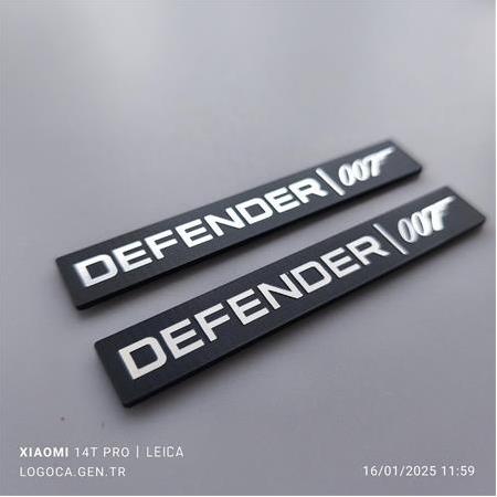 Land Rover Defender 007 Etiket 2 li takım