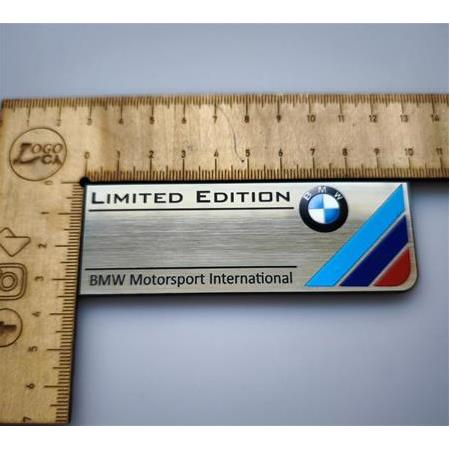 BMW M renkli Kişiselleştirilebilir 100x35mm Etiket