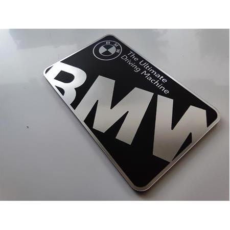 BMW siyah etiket The ultimate driving machine amblem decal