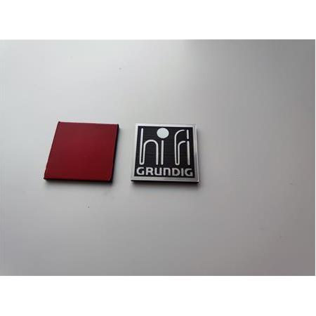 Grundig hifi logo etiket grundig yazısı altta