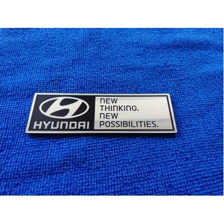 Yeni sloganlı Hyundai etiketi 80x25mm
