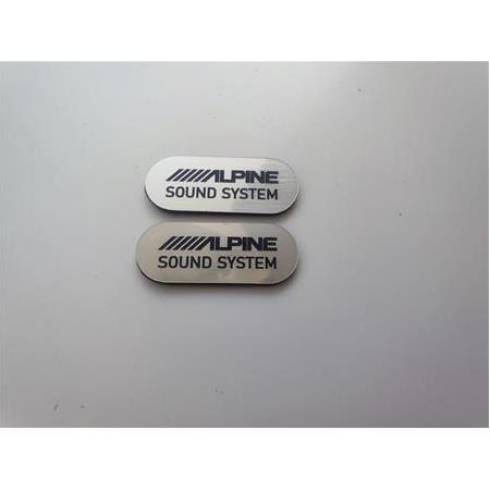 Alpine Sound system oval Logo