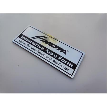 Simota innovative aero form plastik etiket alüminyum Görünümlü