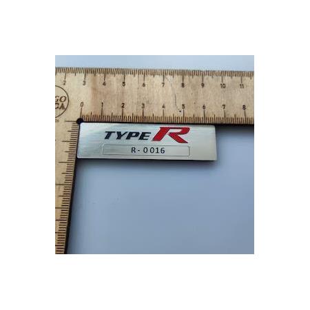 Honda TYPE Numaralı etiket