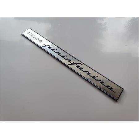2li takım Disegno di Pininfarina plaket etiket gümüş veya siyah 2 renk seçenekli