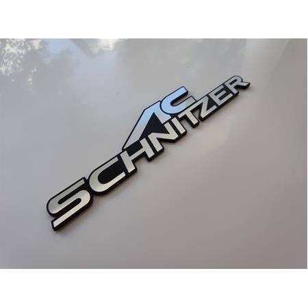 AC Schnitzer logo etiket Gümüş siyah yapıştırma