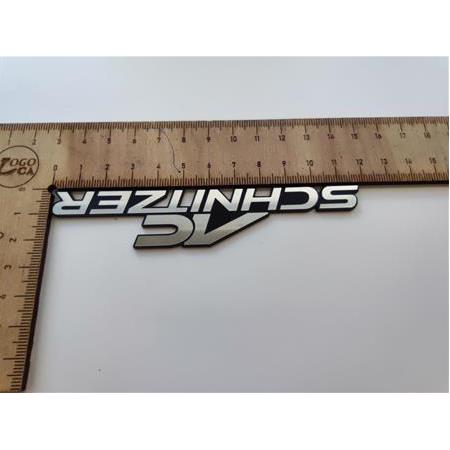 AC Schnitzer logo etiket Gümüş siyah yapıştırma