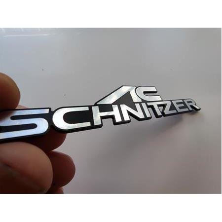AC Schnitzer logo etiket Gümüş siyah yapıştırma