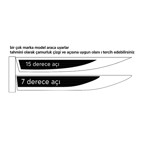 Kişiselleştiriliebilir Üniversal çamurluk bıçağı sağ sol takım