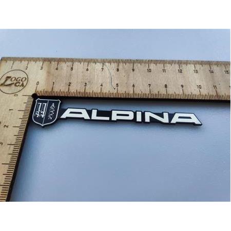 Alpina yazılı logolu etiket