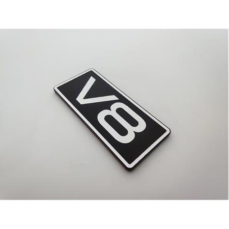 V8 Plastik etiket
