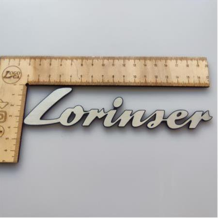 Lorinser yazı plastik Etiket