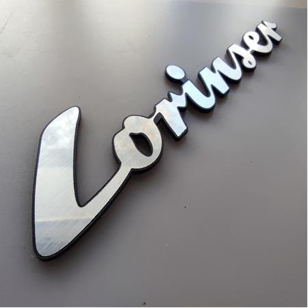 Lorinser yazı plastik Etiket